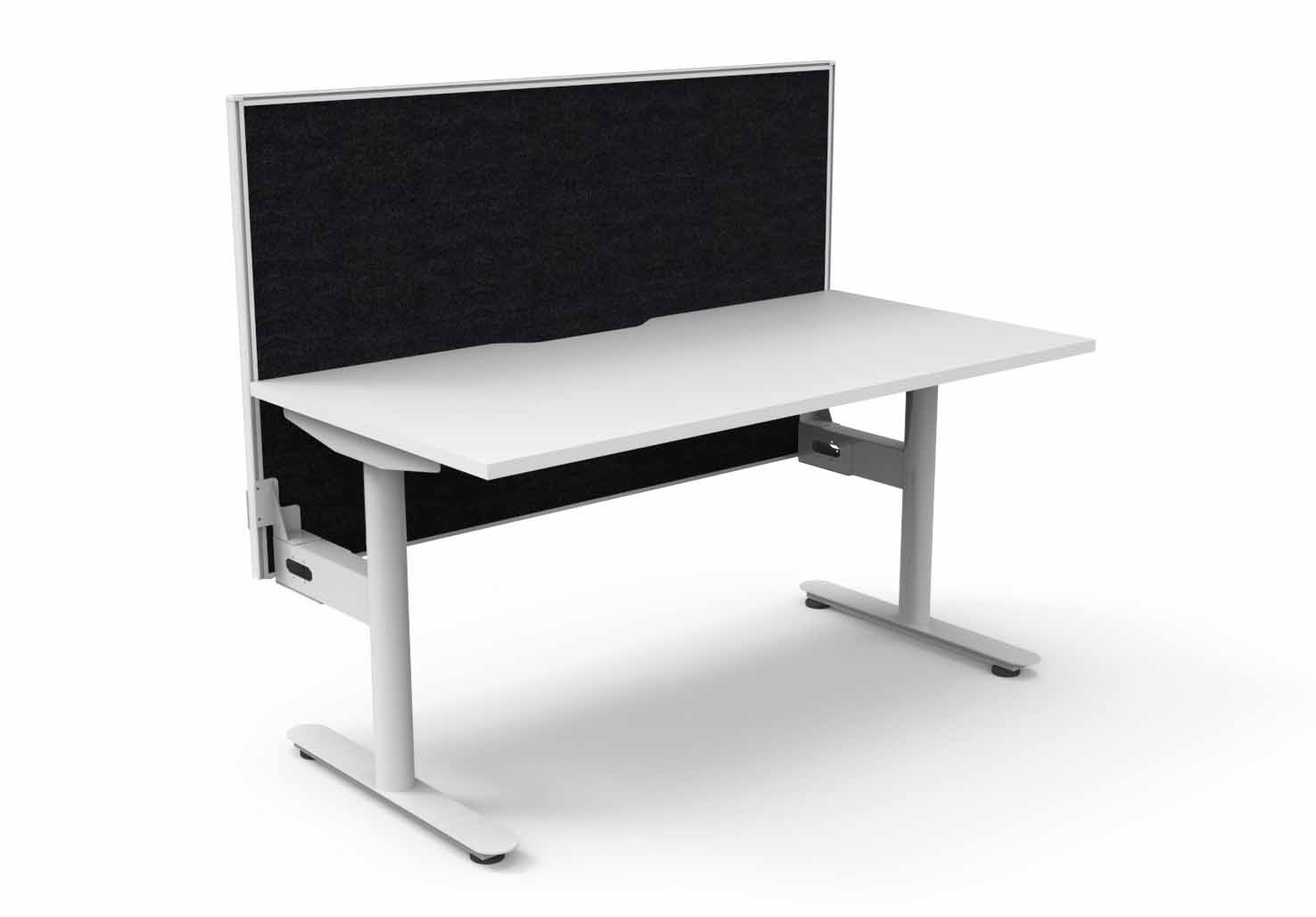 Halo Static Single Sided Workstation - with Screen